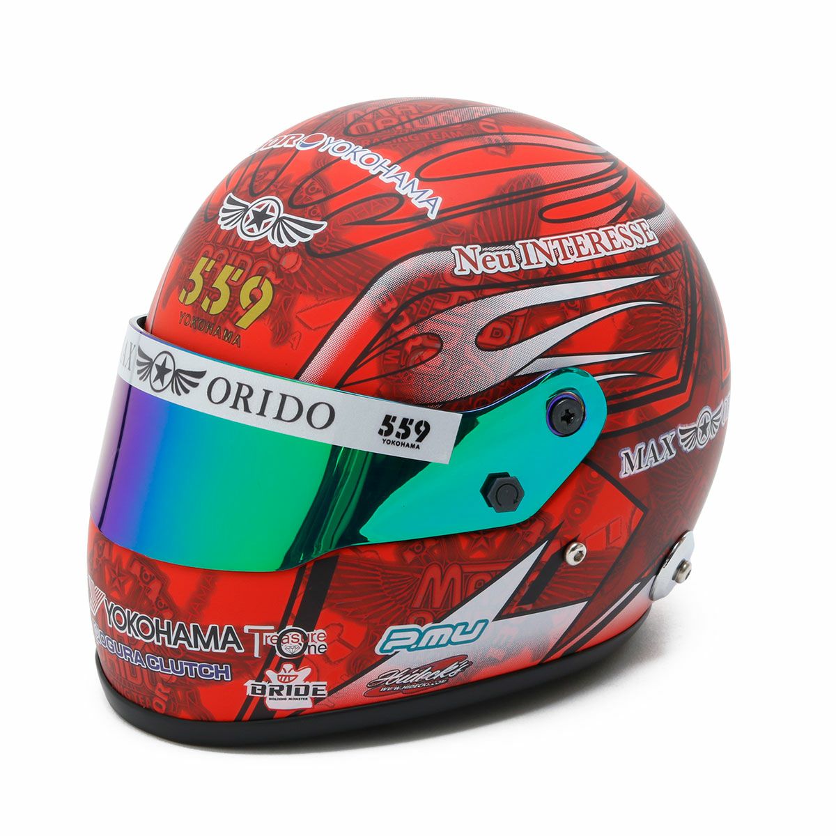 MAX ORIDO 1/2 ミニ ヘルメット 2025 Red Edition | モトーリモーダ