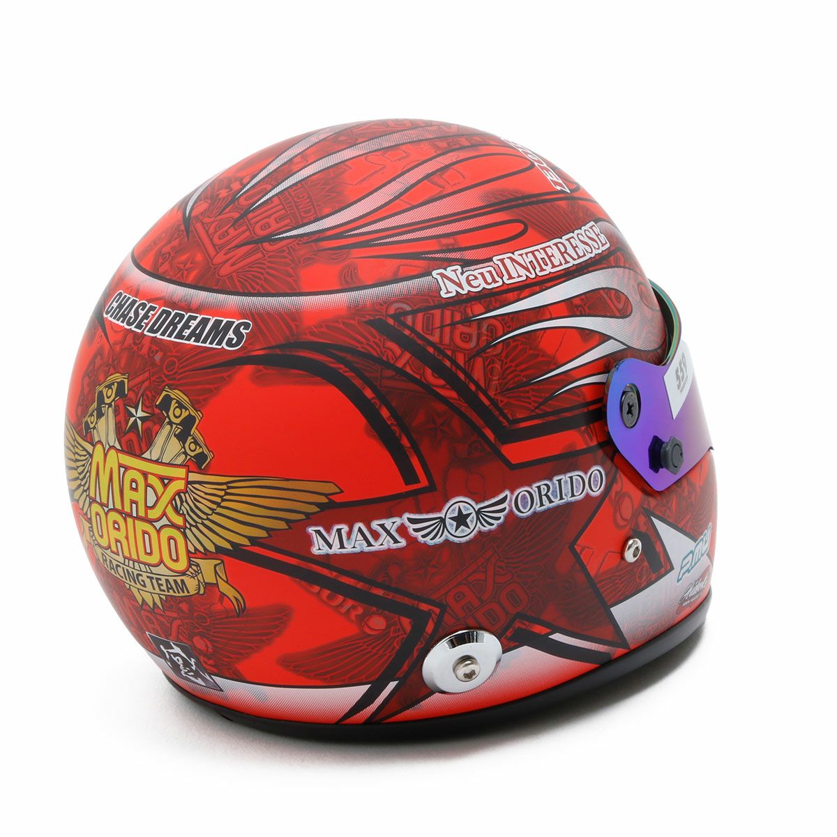 MAX ORIDO 1/2 ミニ ヘルメット 2025 Red Edition | モトーリモーダ