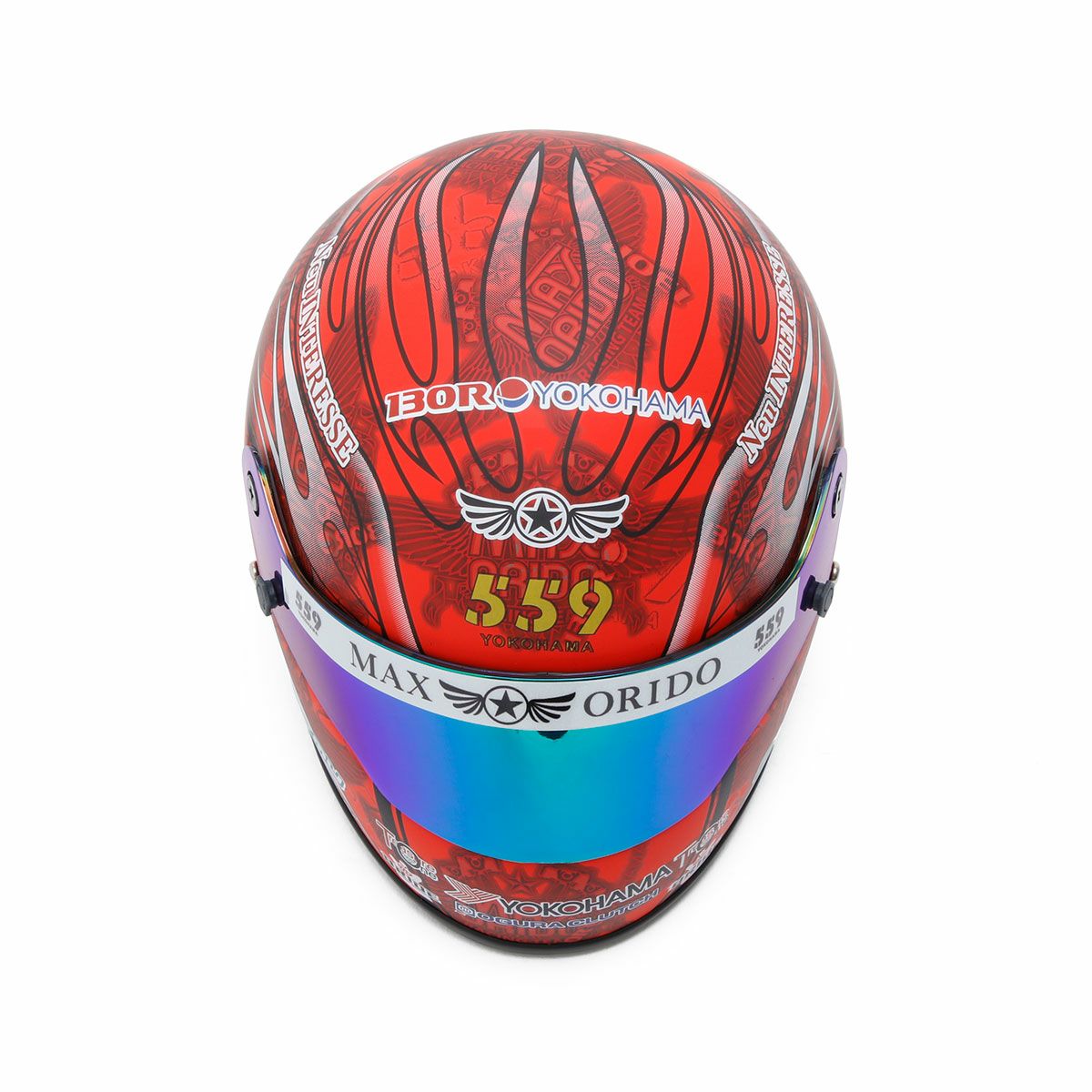 MAX ORIDO｜MAX ORIDO 1/2 ミニ ヘルメット 2025 Red Edition｜模型｜レッド