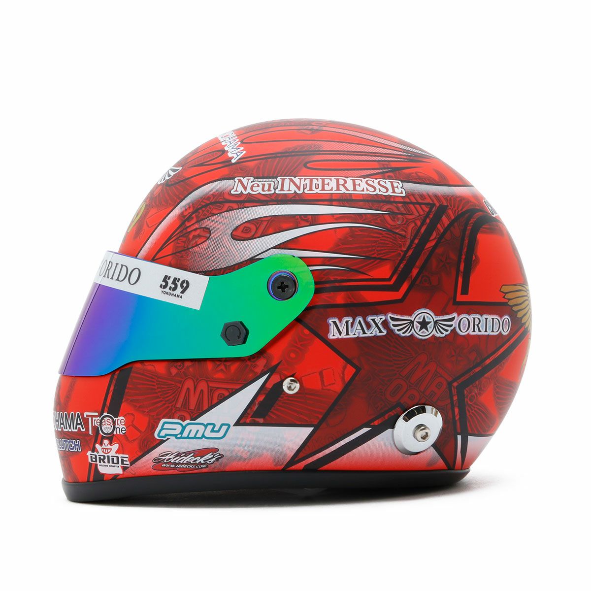 MAX ORIDO｜MAX ORIDO 1/2 ミニ ヘルメット 2025 Red Edition｜模型｜レッド