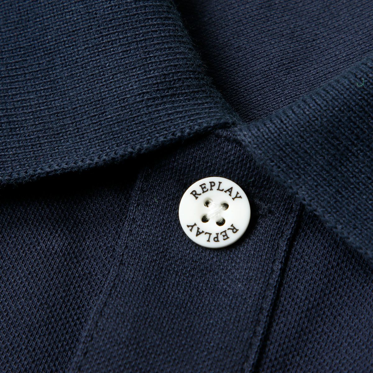 Replay｜レギュラー フィット ポロシャツ｜ダークネイビー