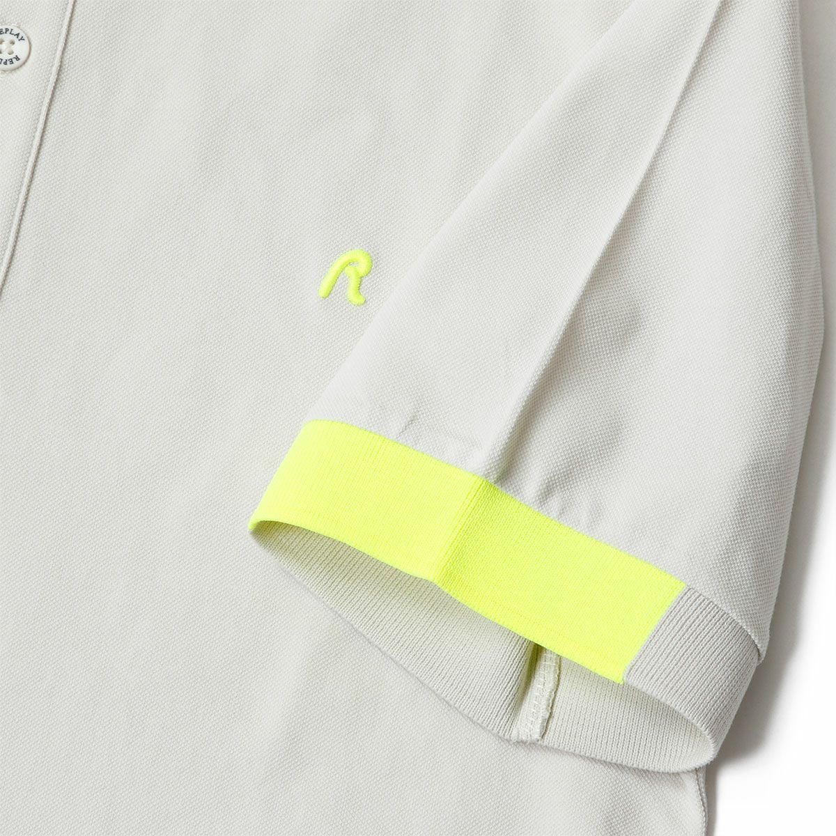 Replay｜レギュラー フィット ポロシャツ｜アラバスター