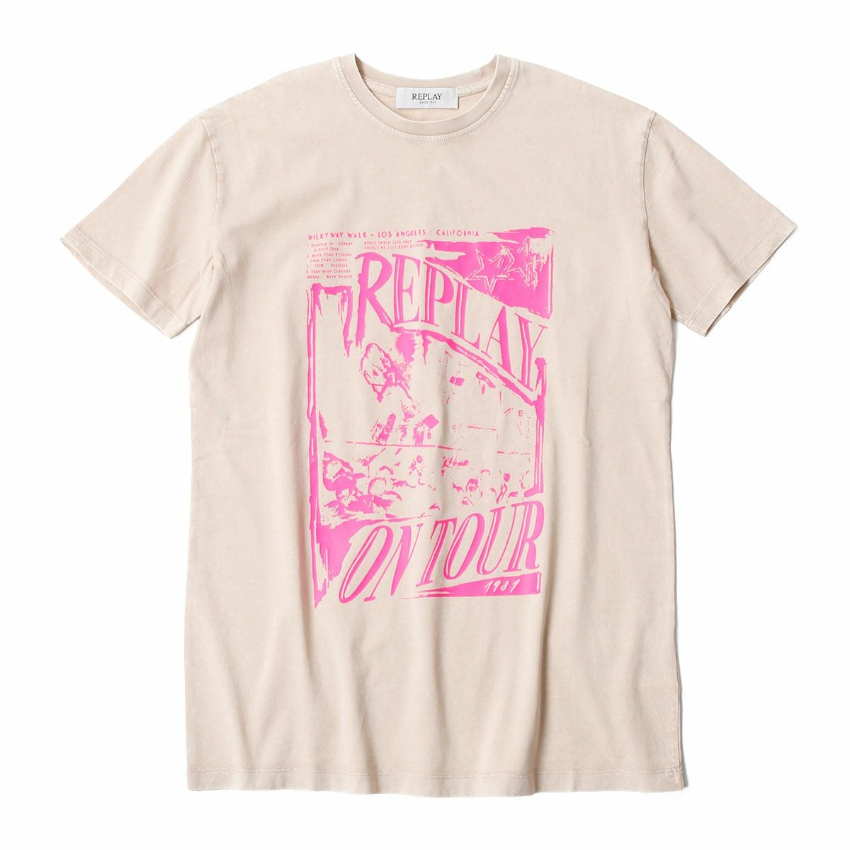 Replay｜レギュラーフィット プリント Tシャツ｜