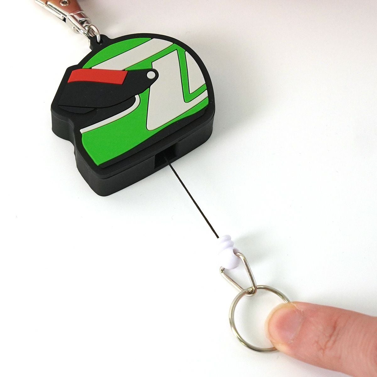 土屋圭市｜KING ヘルメット リール キーホルダー｜グリーン