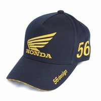 56design｜ホンダ × フィフティーシックスデザイン ウィング キャップ｜帽子｜ネイビー