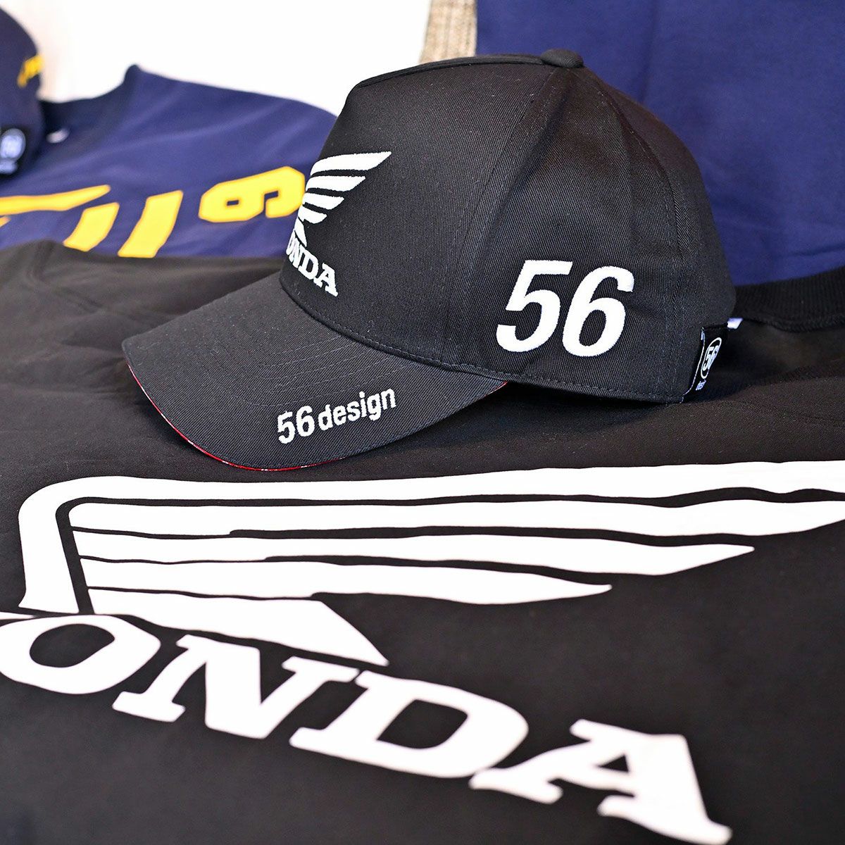 56design｜ホンダ × フィフティーシックスデザイン ウィング キャップ｜帽子｜ブラック