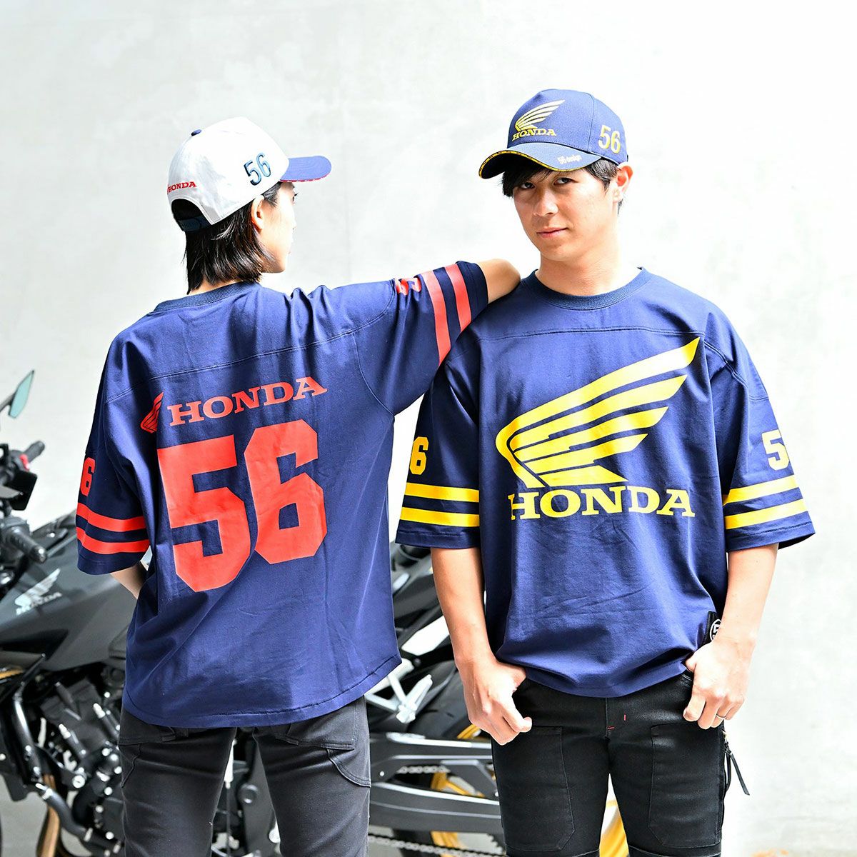 56design｜ホンダ × フィフティーシックスデザイン ウィング キャップ｜帽子｜モデル着用