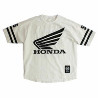 56design｜ホンダ × フィフティーシックスデザイン クラシック ユニフォーム Tシャツ｜ホワイト