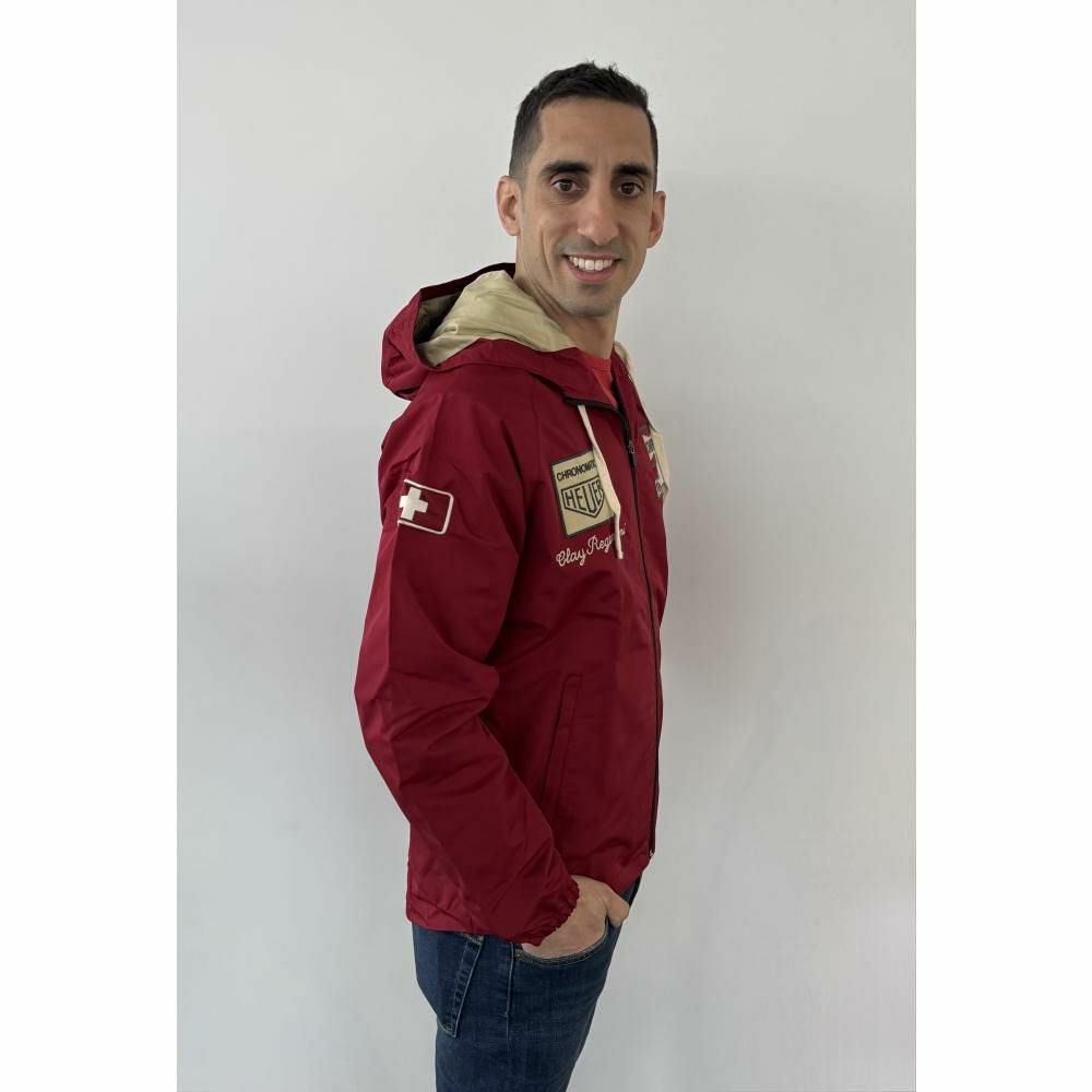 Warson Motors｜レガッツォーニ ウィンドプルーフ ジャケット｜ウィンドブレーカー｜レッド｜モデル着用