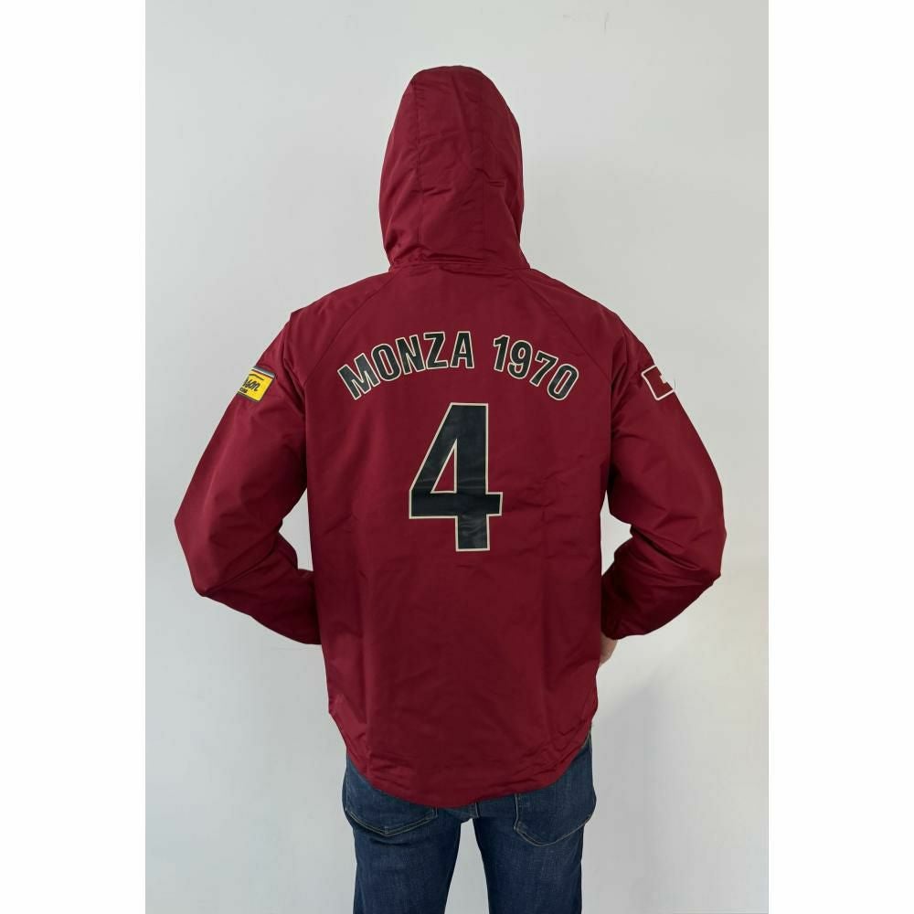 Warson Motors｜レガッツォーニ ウィンドプルーフ ジャケット｜ウィンドブレーカー｜レッド｜モデル着用