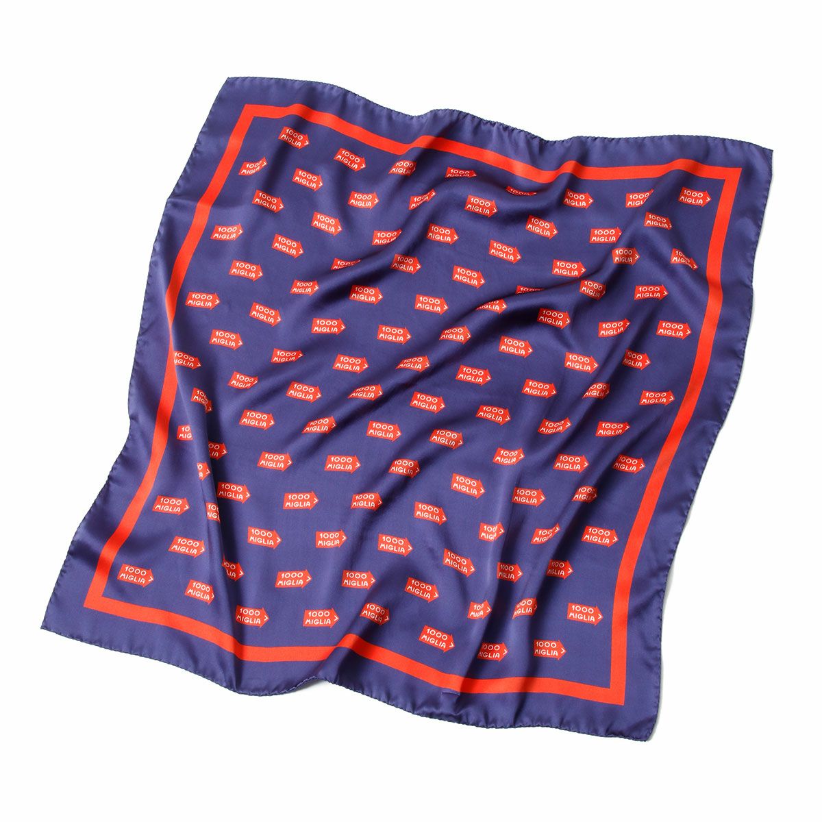 Mille Miglia｜ミッレミリア FRECCIA シルクスカーフ｜マフラー・スカーフ｜ネイビー