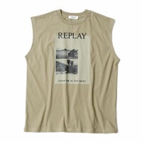 Replay｜ボーイフィット フォトプリント Tシャツ｜