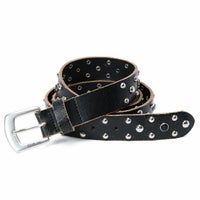 Replay｜クラックエフェクト スタッズ レザーベルト｜