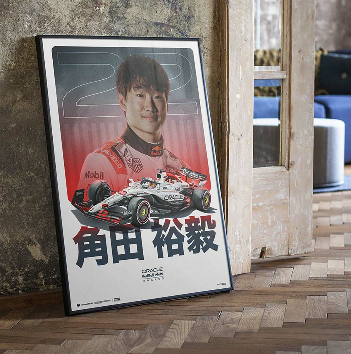F1 日本GP 非売品ポストカード4枚＋角田裕毅ステッカー 角田裕毅 2025 オラクル レッドブルレーシング 日本GP ポスター