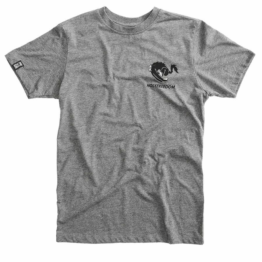 HolyFreedom｜ビー ケアフル Tシャツ｜グレー