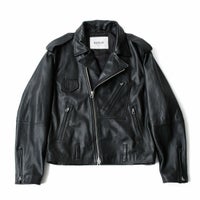 Replay｜ラペルカラー バイカージャケット｜レザー