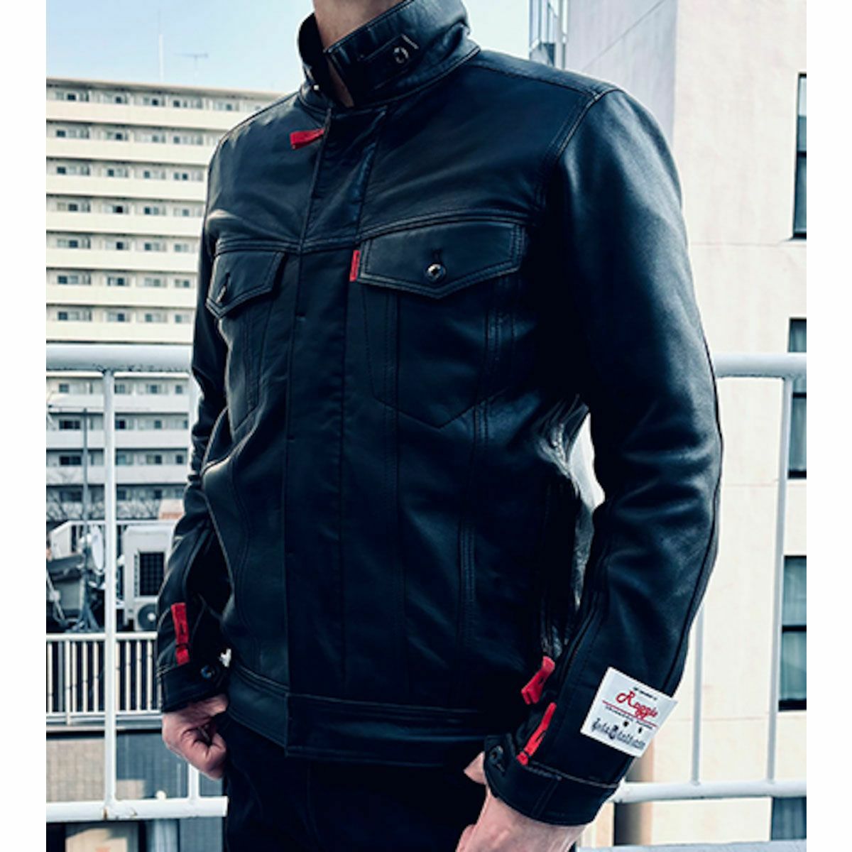 SHINICHIRO ARAKAWA｜ラッジョ / Raggio SP｜レザー｜ブラック｜モデル着用