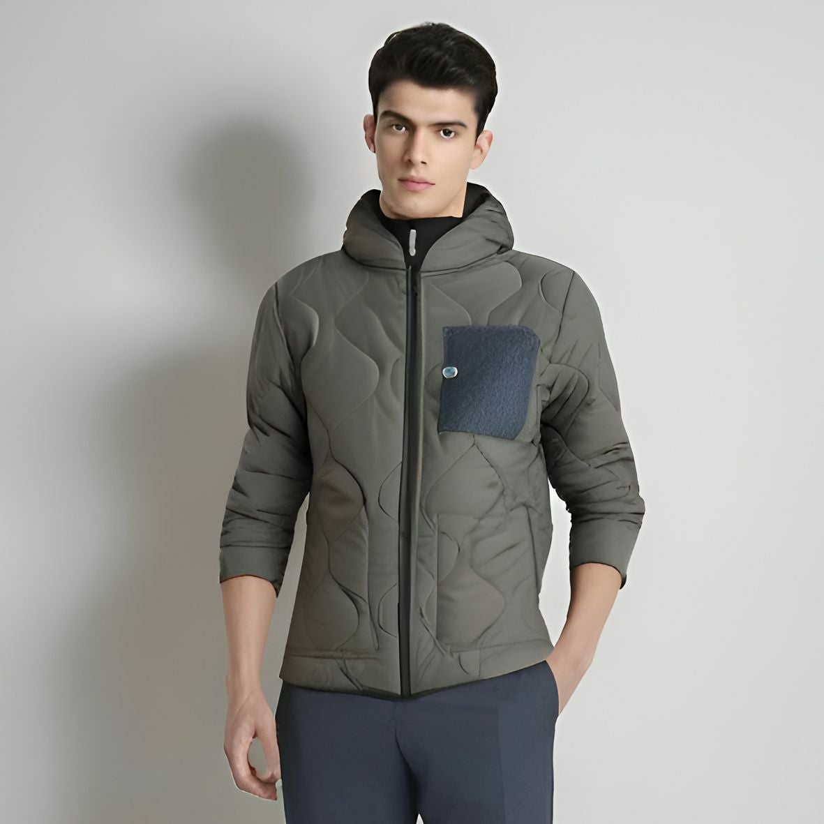 helstons｜キルティングインナージャケット W2｜インナージャケット｜カーキ