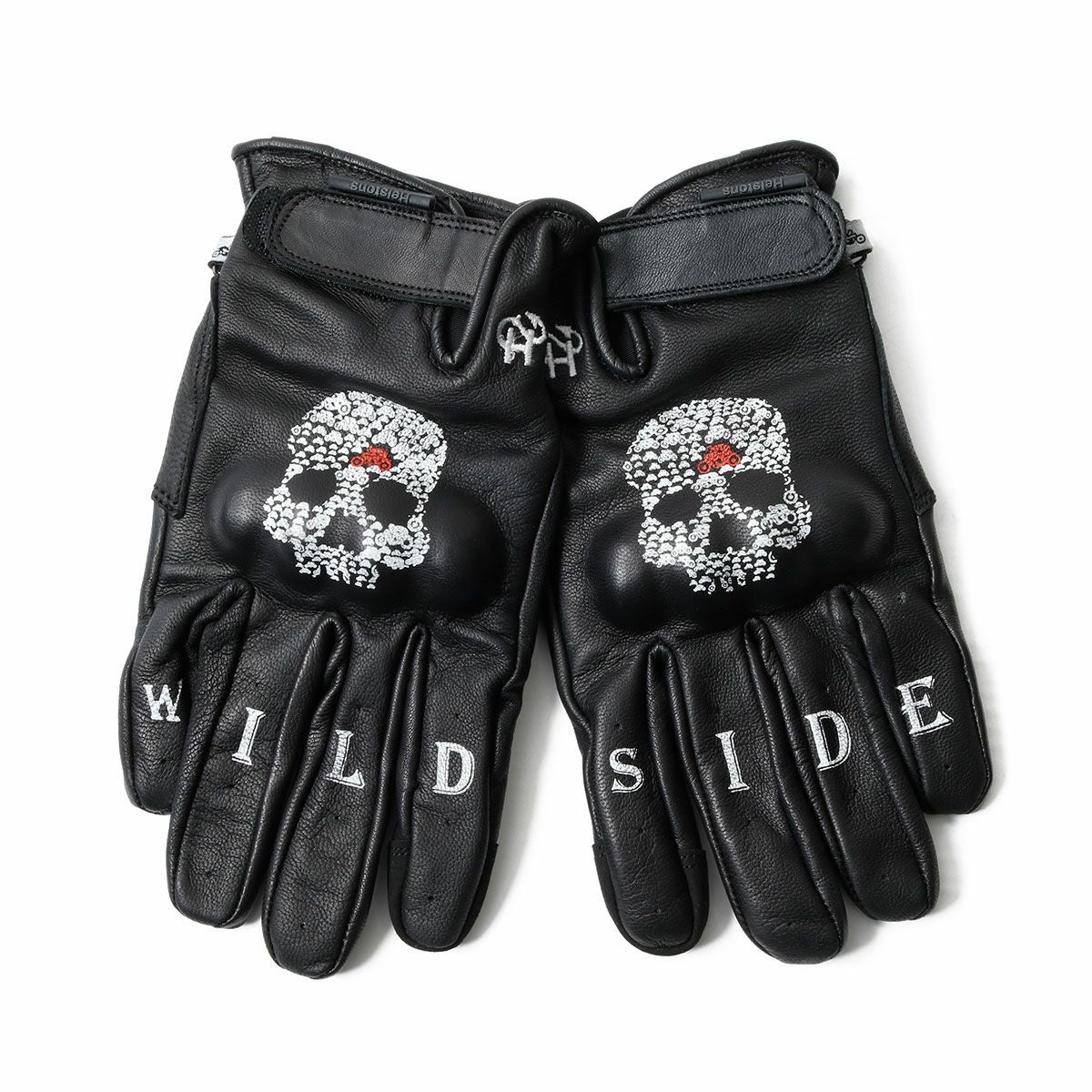 helstons｜スカル グローブ｜3シーズン｜ブラック