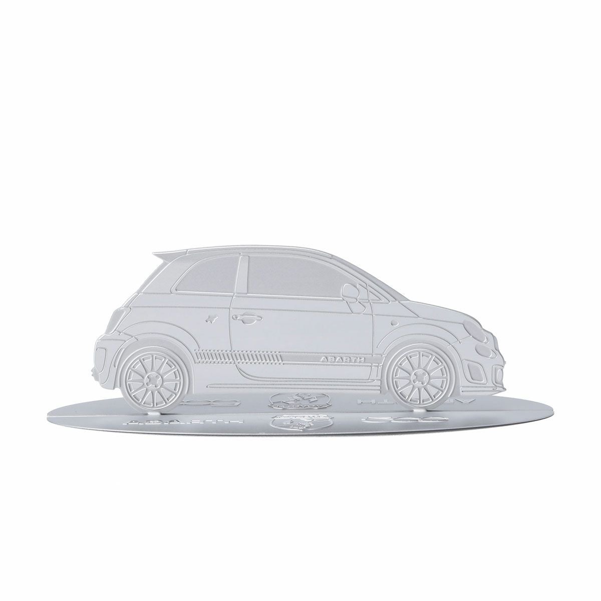 Abarth｜フィアット 500 アバルト ステンレススチール 彫刻シルエットスタンド｜その他雑貨