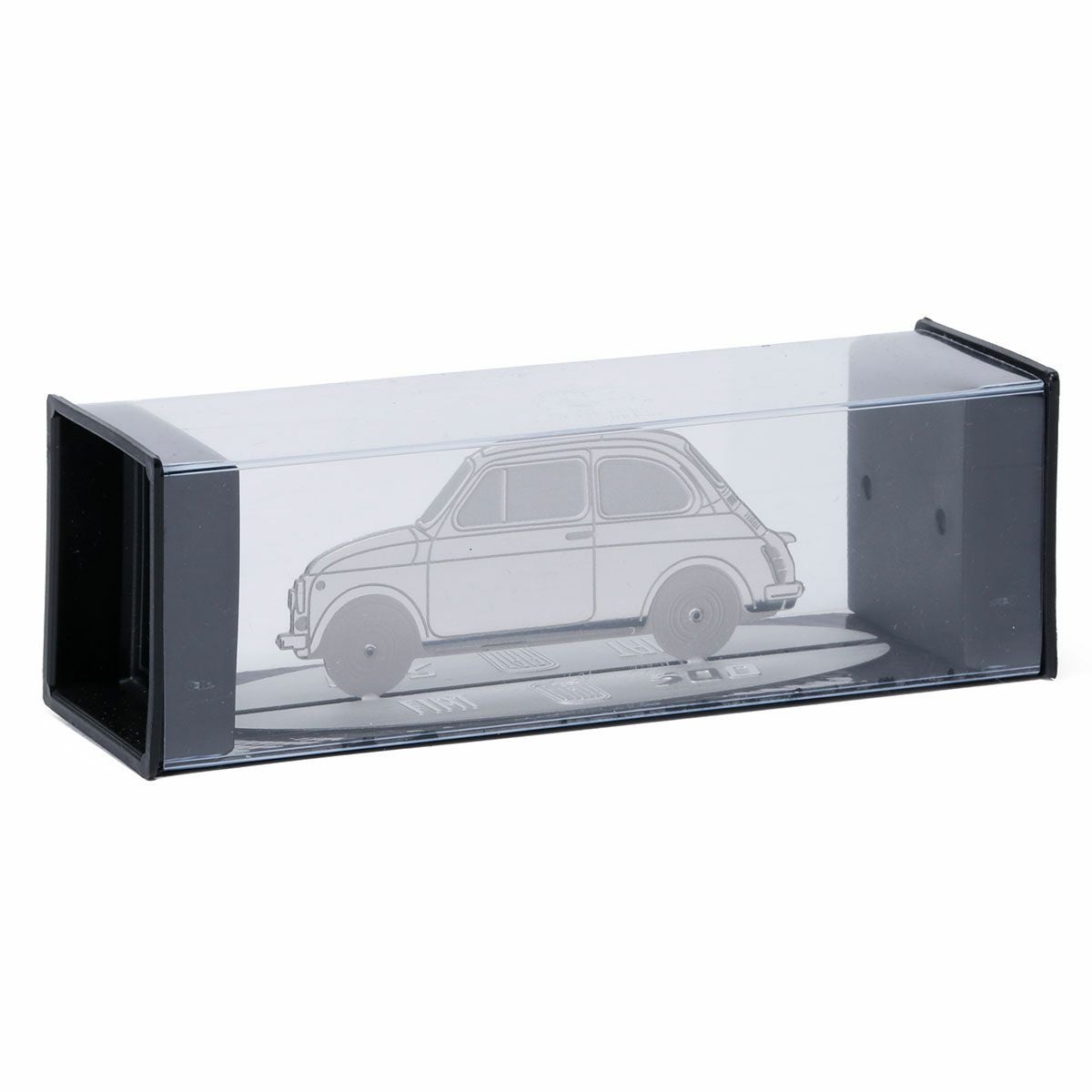 FIAT｜フィアット 500 ヴィンテージ ステンレススチール シルエット彫刻スタンド｜その他雑貨