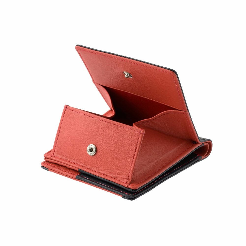 neuinteresse｜ノイインテレッセ×HRC 二つ折り財布(外BOX小銭入れ付き札入)｜財布｜レッド