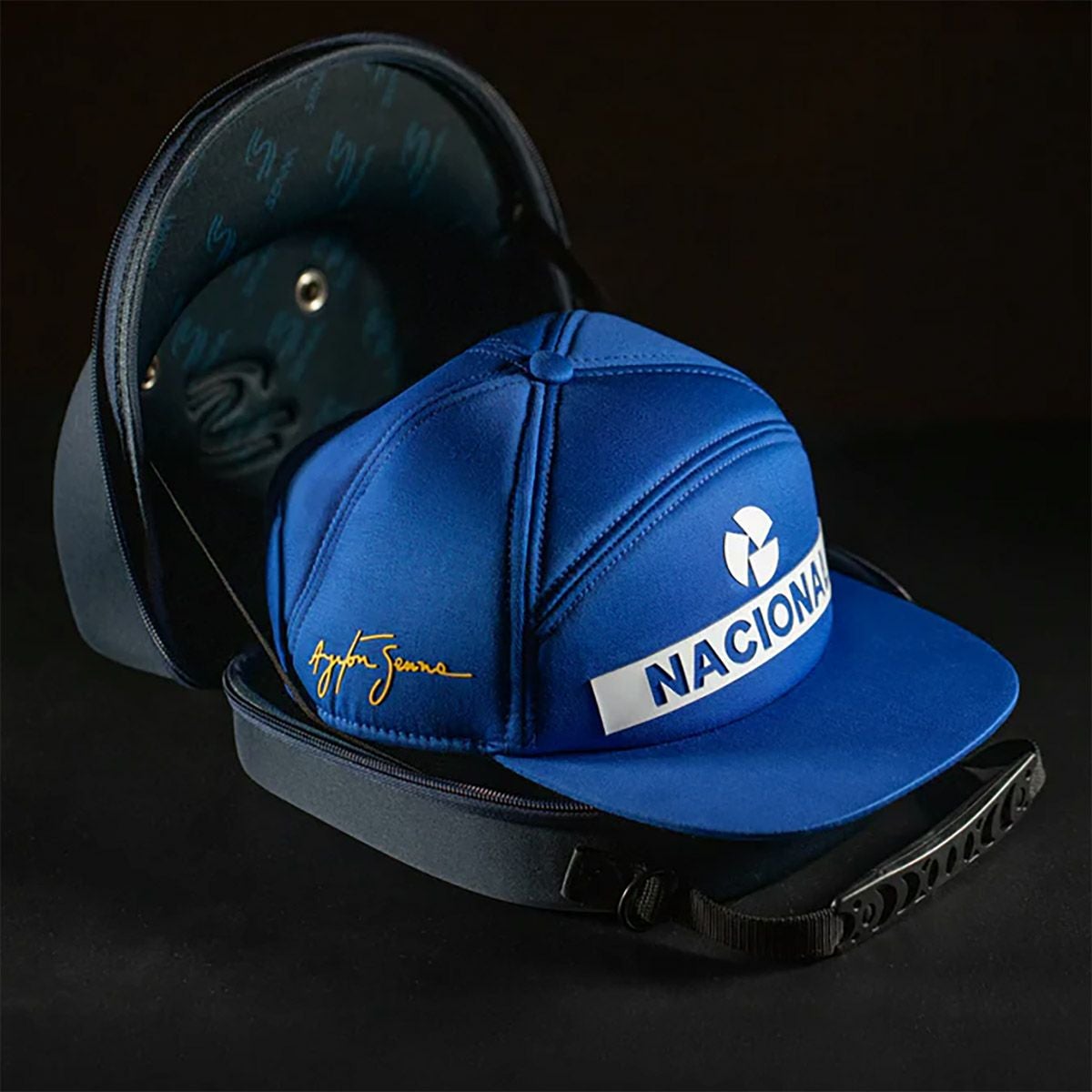 AyrtonSenna｜アイルトン・セナ 1984 オリジナル ナシオナル キャップ｜帽子｜ブルー