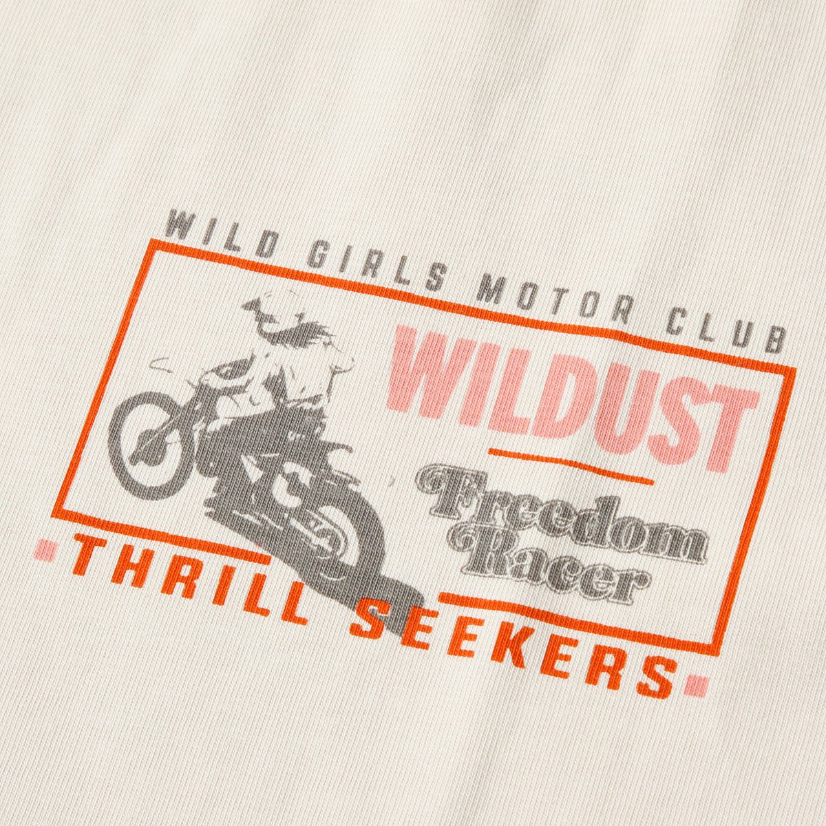 WILDUST｜フリーダム レーサー Tシャツ｜ベージュ