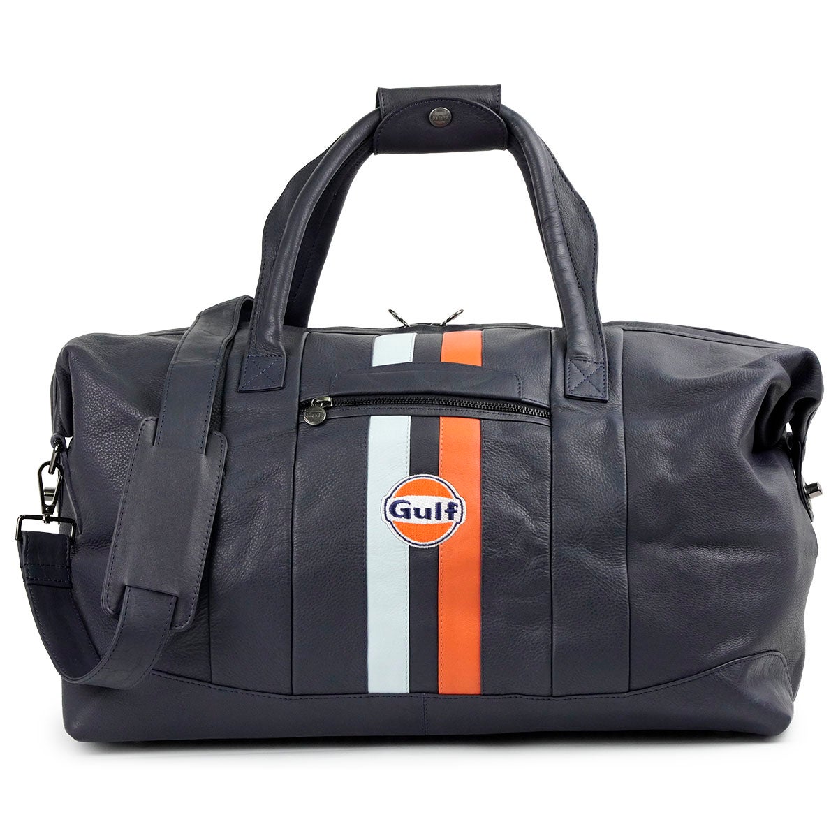 GULF｜ガルフ レザー トラベル バッグ ビッグ｜ボストンバッグ｜ネイビー