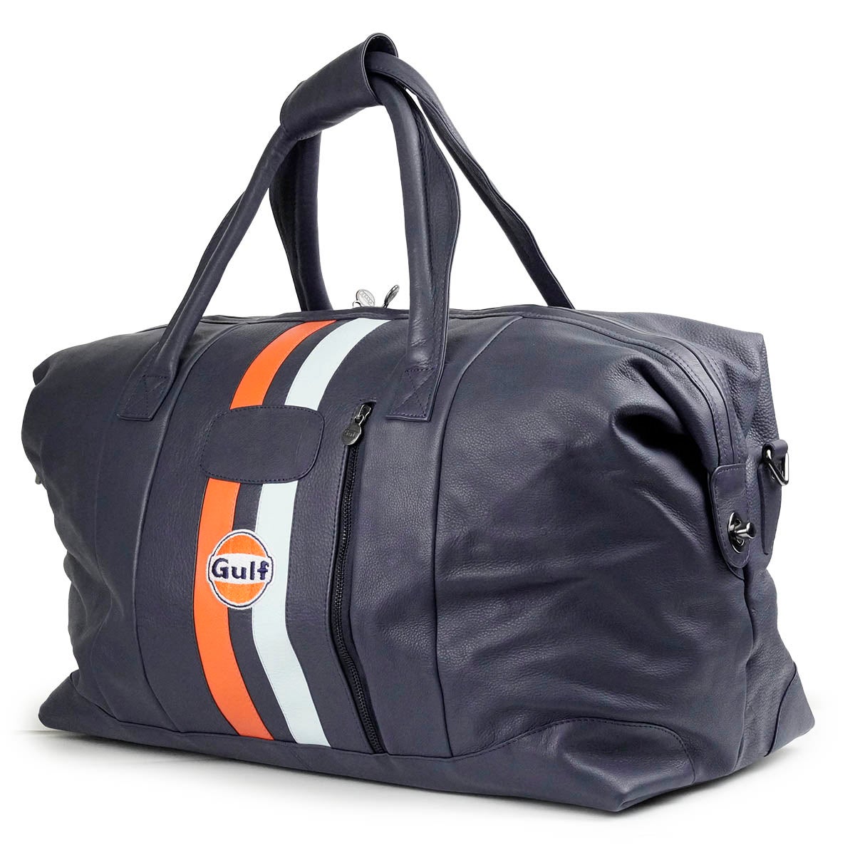 GULF｜ガルフ レザー トラベル バッグ ビッグ｜ボストンバッグ｜ネイビー