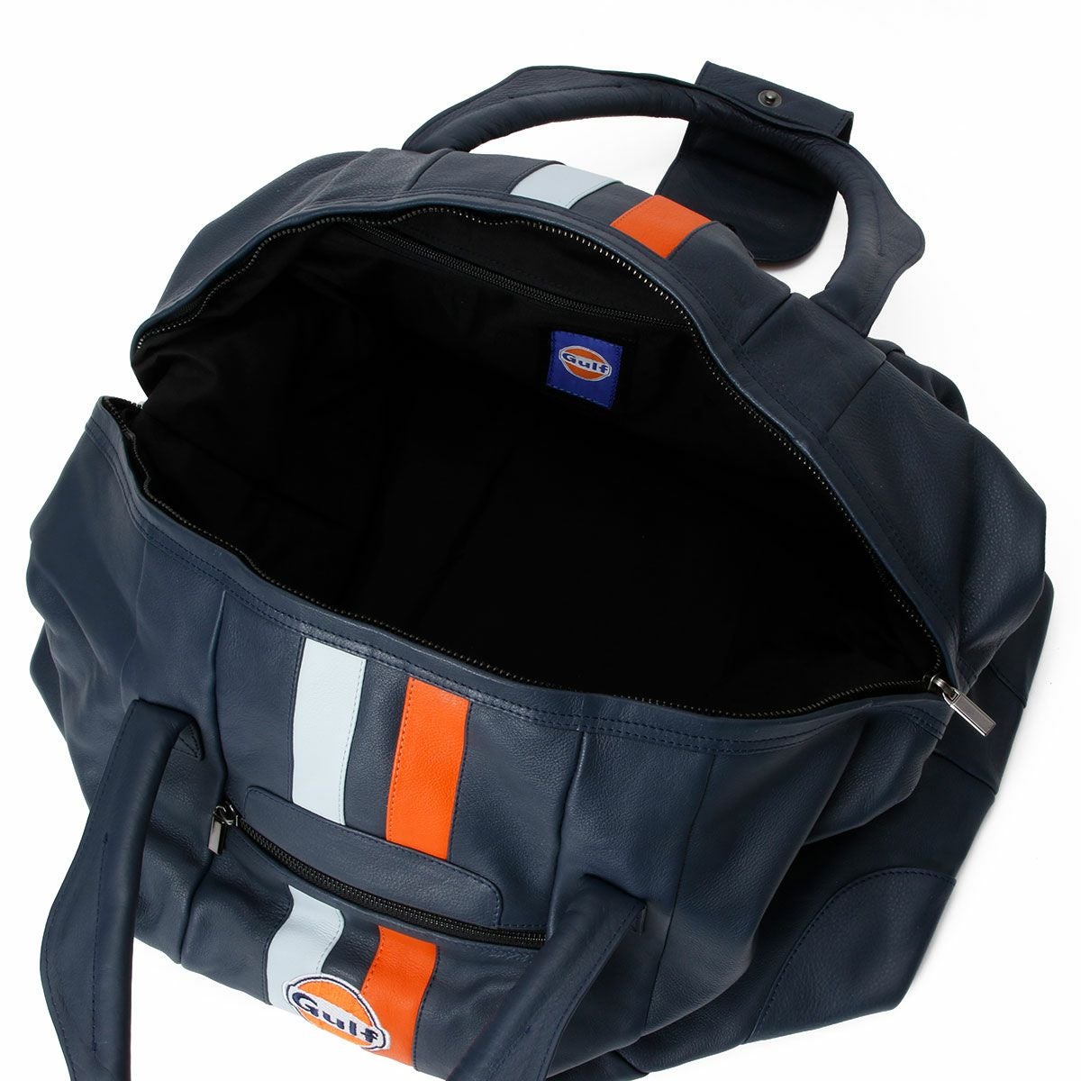 GULF｜ガルフ レザー トラベル バッグ ビッグ｜ボストンバッグ｜ネイビー