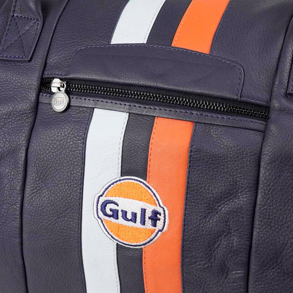 GULF｜ガルフ レザー トラベル バッグ ビッグ｜ボストンバッグ｜ネイビー