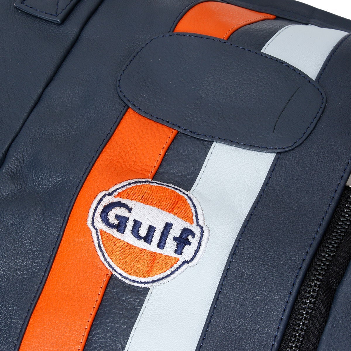 GULF｜ガルフ レザー トラベル バッグ ミディアム｜ボストンバッグ｜ネイビー