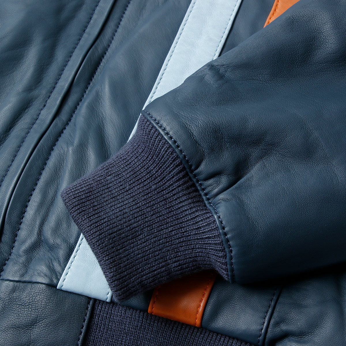 GULF｜ガルフ ストライプ ブルゾン｜アウター｜ネイビー