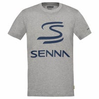 AyrtonSenna｜アイルトン・セナ レガシー ロゴ Tシャツ｜TシャツAyrtonSenna｜アイルトン・セナ レガシー ロゴ Tシャツ｜Tシャツ｜グレー