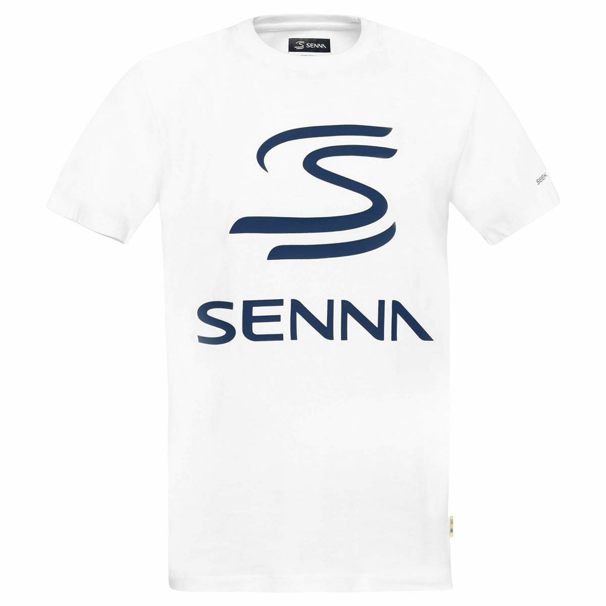 AyrtonSenna｜アイルトン・セナ レガシー ロゴ Tシャツ｜TシャツAyrtonSenna｜アイルトン・セナ レガシー ロゴ Tシャツ｜Tシャツ｜ホワイト