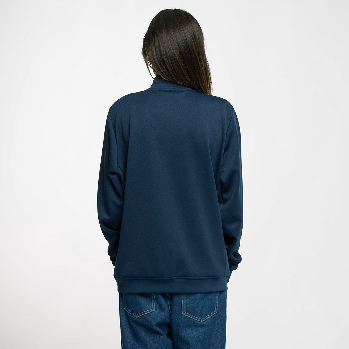 AyrtonSenna｜アイルトン・セナ レトロ ストライプ ジャケット｜アウター｜ネイビー｜モデル着用