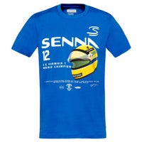 AyrtonSenna｜アイルトン・セナ 12 グラフィック Tシャツ｜ブルー