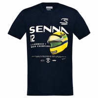 AyrtonSenna｜アイルトン・セナ 12 グラフィック Tシャツ｜ネイビー