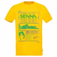 AyrtonSenna｜アイルトン・セナ レース Tシャツ｜イエロー
