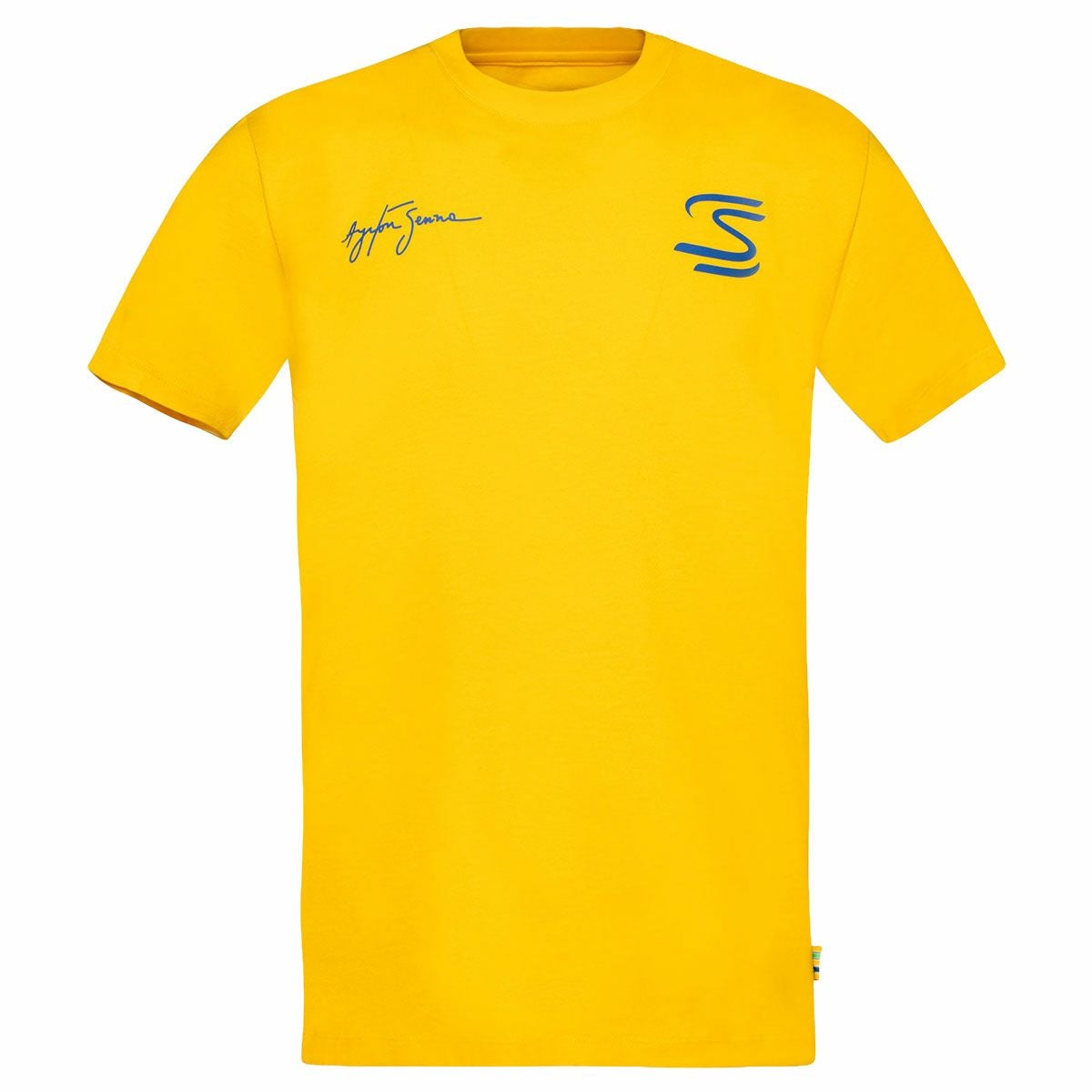 AyrtonSenna｜アイルトン・セナ シーク ユア トゥルース サークル Tシャツ｜イエロー