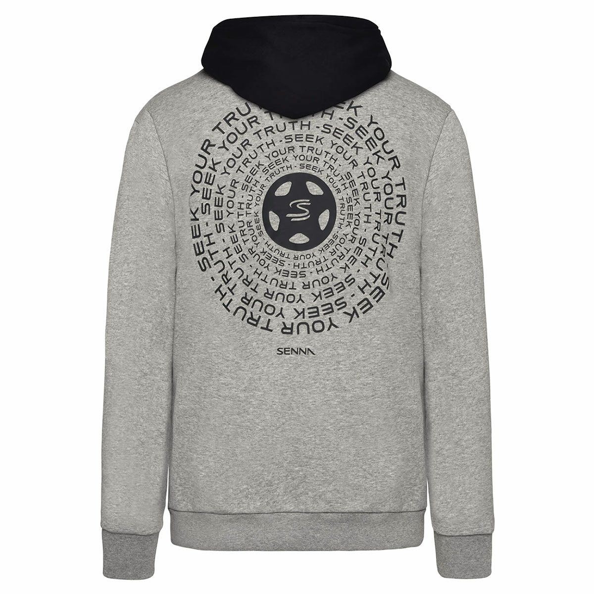AyrtonSenna｜アイルトン・セナ シーク ユア トゥルース サークル フーディ｜グレー