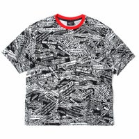 PORSCHE｜ポルシェ モータースポーツ FW オーバーサイズ Tシャツ｜ブラック×レッド