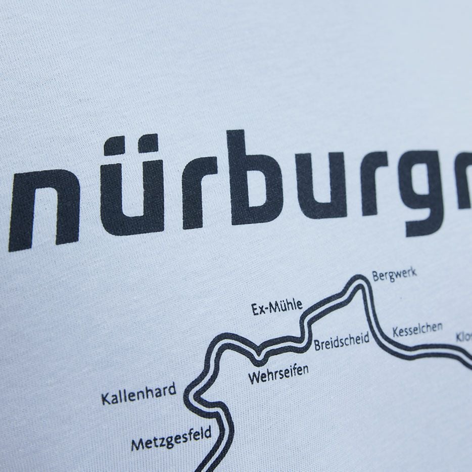 Nurburgring｜ニュルブルクリンク RACETRACK Tシャツ｜グレー