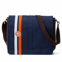 GULF｜ガルフ キャンバス シルバーストーンバッグ｜ショルダーバッグ｜ネイビー