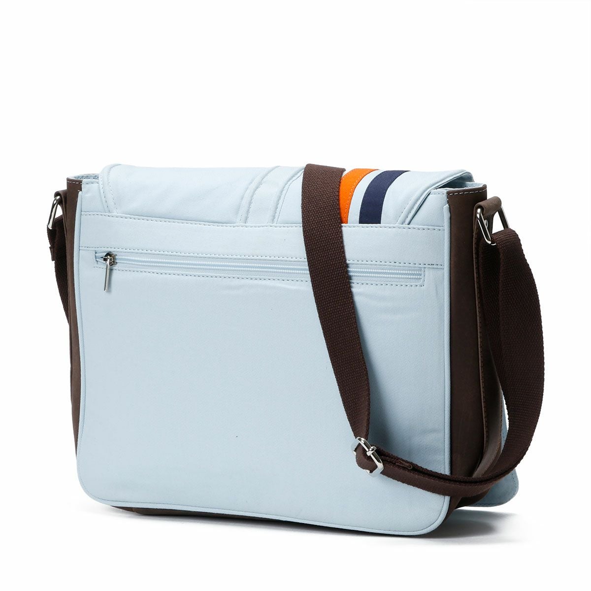 GULF｜ガルフ キャンバス シルバーストーンバッグ｜ショルダーバッグ｜ライトブルー
