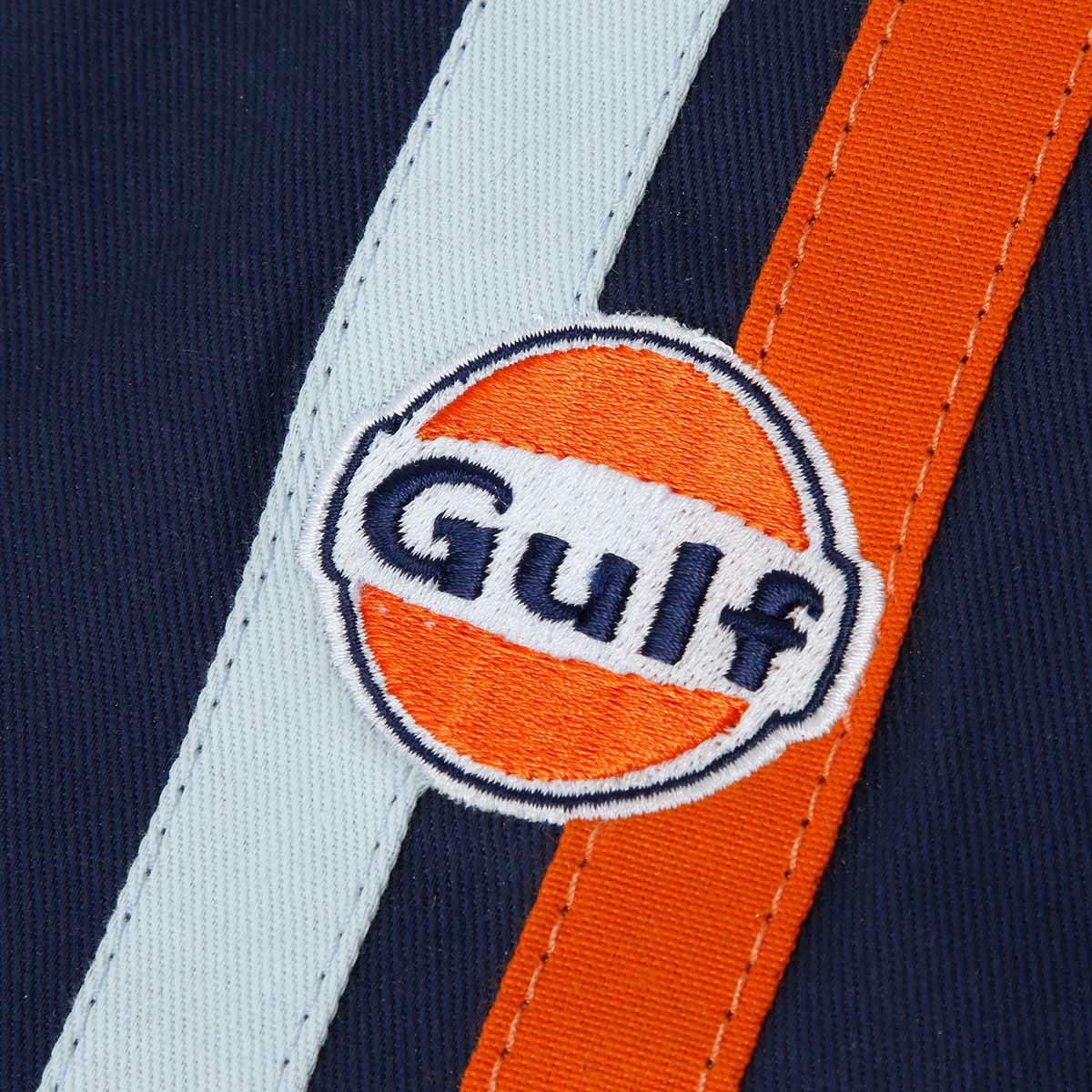 GULF｜ガルフ キャンバス シルバーストーンバッグ｜ショルダーバッグ｜ネイビー