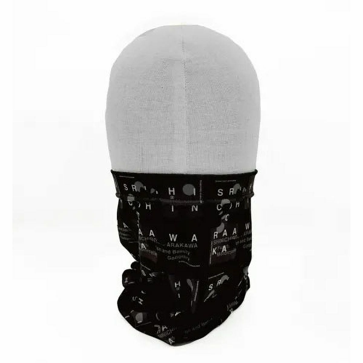 SHINICHIRO ARAKAWA｜スポーツマスク チューボ パズル｜ネックカバー｜ブラック｜着用