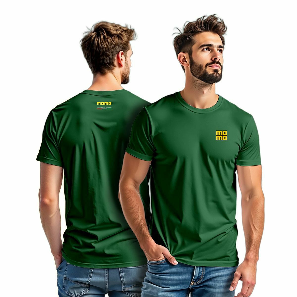 MOMO｜モモ ヘリテージ グリーン Tシャツ｜