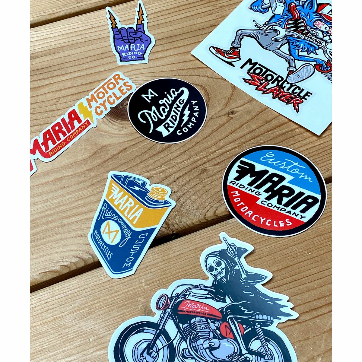 Maria Riding Company｜ステッカー パック｜レッドパック